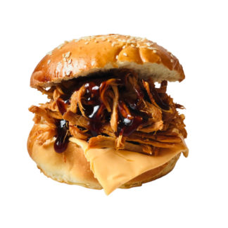 Baba's burger pulled pork